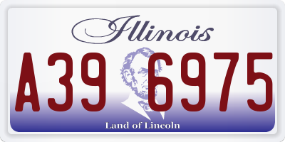 IL license plate A396975