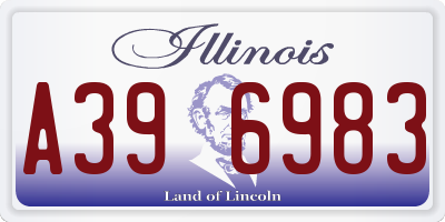 IL license plate A396983