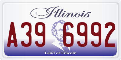 IL license plate A396992