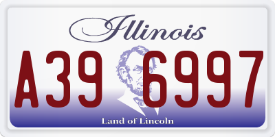 IL license plate A396997