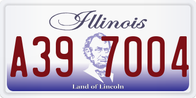 IL license plate A397004