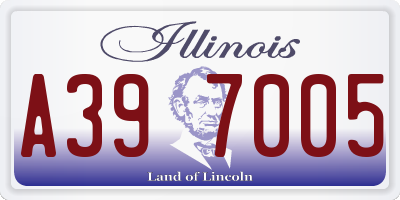 IL license plate A397005