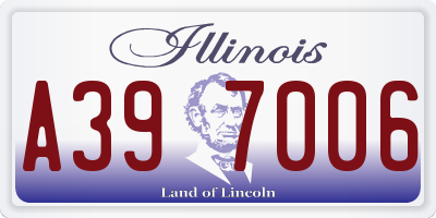 IL license plate A397006