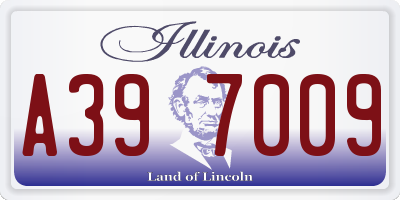 IL license plate A397009