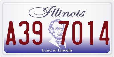IL license plate A397014