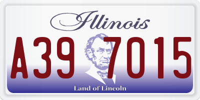 IL license plate A397015