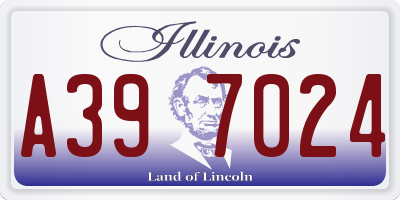 IL license plate A397024