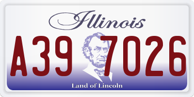 IL license plate A397026