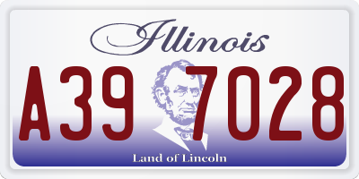 IL license plate A397028