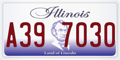 IL license plate A397030