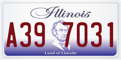 IL license plate A397031