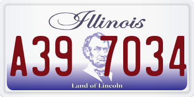IL license plate A397034