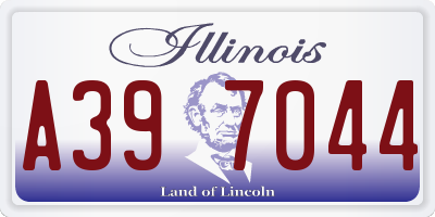IL license plate A397044