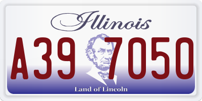 IL license plate A397050