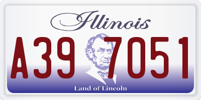 IL license plate A397051