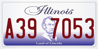 IL license plate A397053