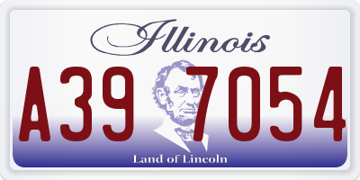 IL license plate A397054