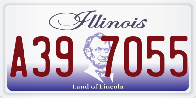 IL license plate A397055