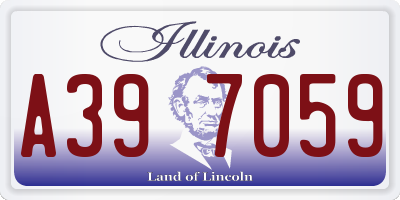 IL license plate A397059