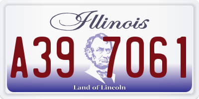 IL license plate A397061