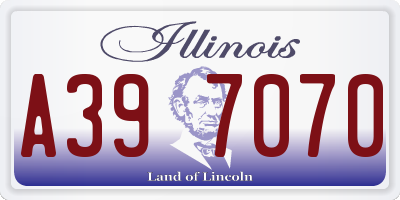 IL license plate A397070