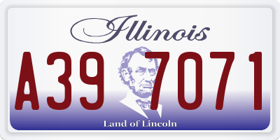 IL license plate A397071