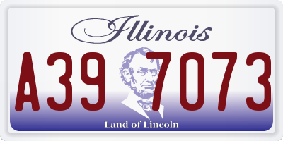 IL license plate A397073