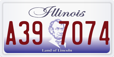 IL license plate A397074