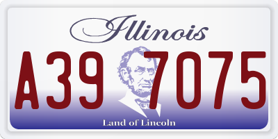 IL license plate A397075