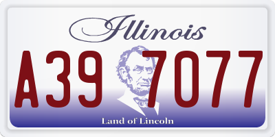 IL license plate A397077