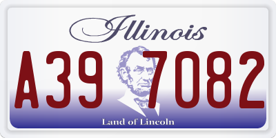 IL license plate A397082