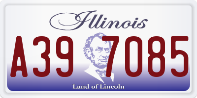 IL license plate A397085