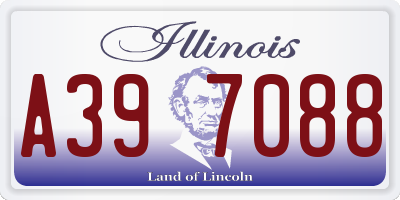 IL license plate A397088