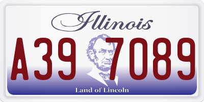 IL license plate A397089