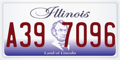 IL license plate A397096