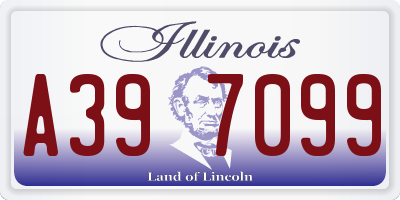 IL license plate A397099