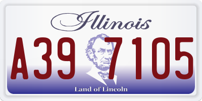 IL license plate A397105
