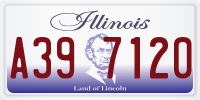 IL license plate A397120
