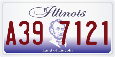 IL license plate A397121