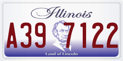 IL license plate A397122