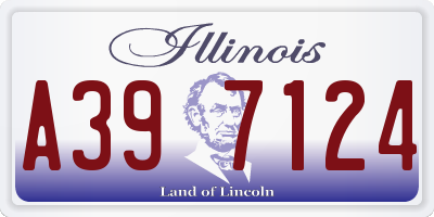 IL license plate A397124