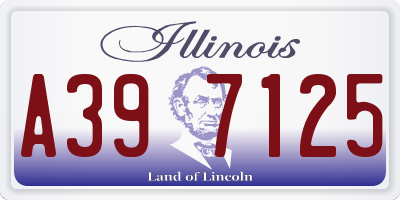 IL license plate A397125