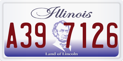 IL license plate A397126