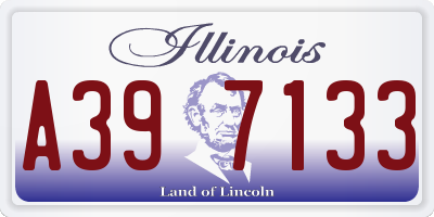 IL license plate A397133