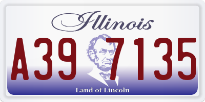 IL license plate A397135