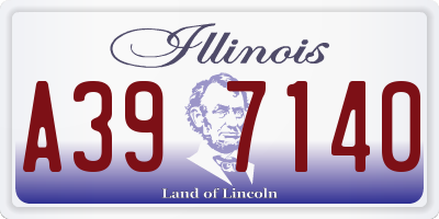 IL license plate A397140
