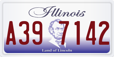 IL license plate A397142