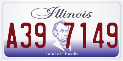 IL license plate A397149
