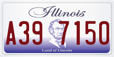 IL license plate A397150