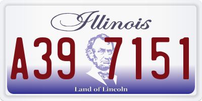IL license plate A397151